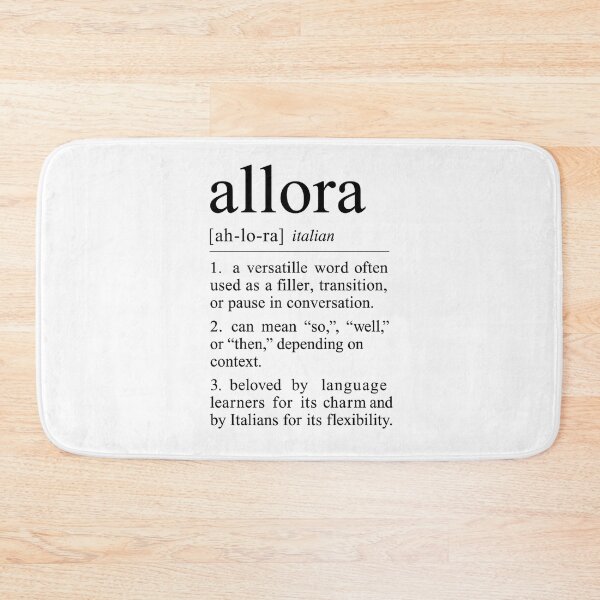Item preview, allora – Italian Dictionary Aesthetic Print designed and sold by wwshd.