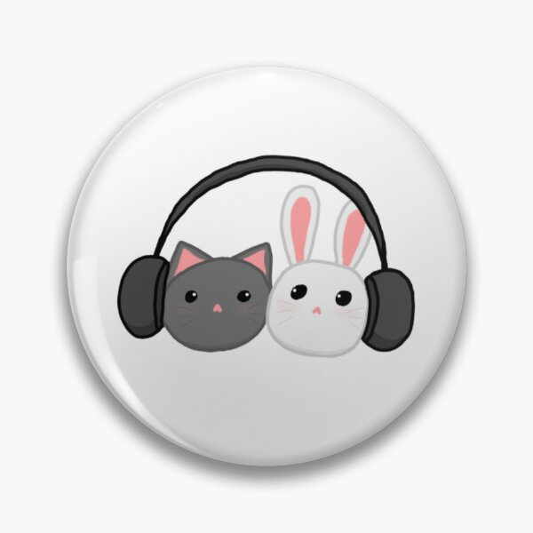 Item preview, Cat and Bunny jammin' out. designed and sold by Chérie Studios.