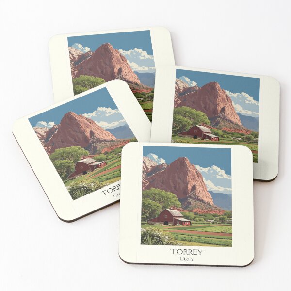 Item preview, Torrey Utah Travel Poster | Vintage Gateway to Capitol Reef National Park Art designed and sold by TuncGK.
