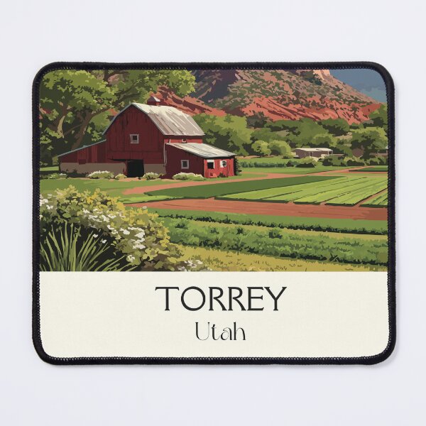 Item preview, Torrey Utah Travel Poster | Vintage Gateway to Capitol Reef National Park Art designed and sold by TuncGK.