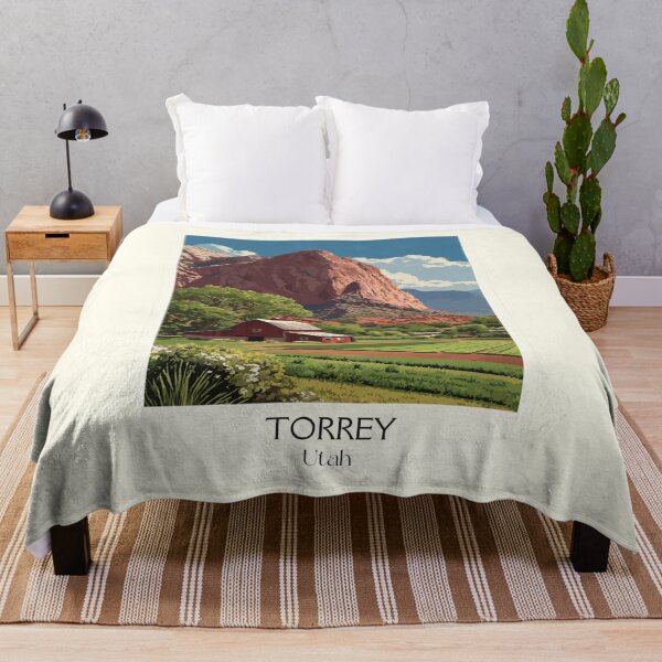Item preview, Torrey Utah Travel Poster | Vintage Gateway to Capitol Reef National Park Art designed and sold by TuncGK.