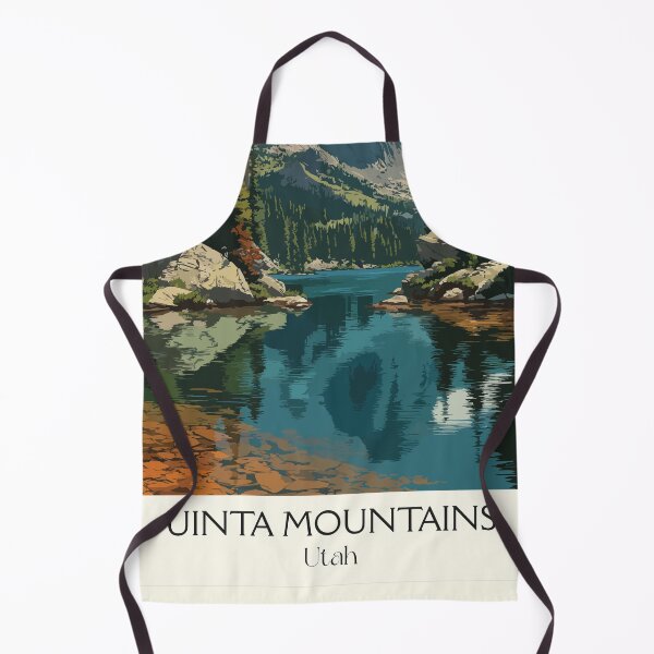 Item preview, Uinta Mountains Utah Travel Poster | Vintage Mirror Lake & High Peaks Art designed and sold by TuncGK.