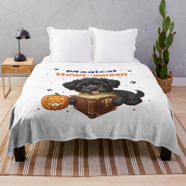 Item preview, Magical Howl-oween Puli | Cute Halloween Dog Art designed and sold by The Real Life Symphony.