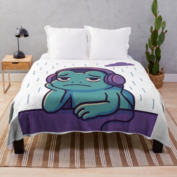 Item preview, Sad Frog Lo-fi Aesthetic – Cute Sticker & Phone Case designed and sold by lonexofficial.