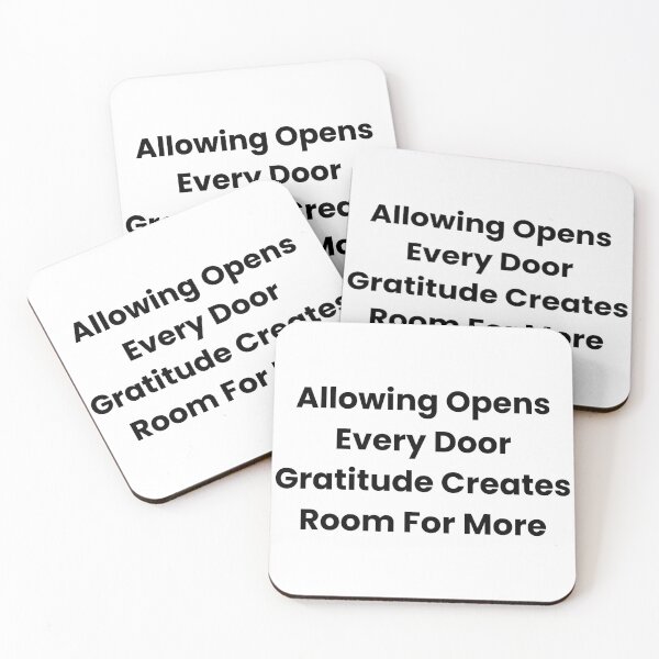 Item preview, Allowing Opens Every Door Gratitude Creates Room For More designed and sold by The Winning Formula™ Prints.