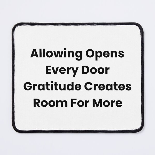 Item preview, Allowing Opens Every Door Gratitude Creates Room For More designed and sold by The Winning Formula™ Prints.