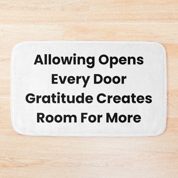 Item preview, Allowing Opens Every Door Gratitude Creates Room For More designed and sold by The Winning Formula™ Prints.