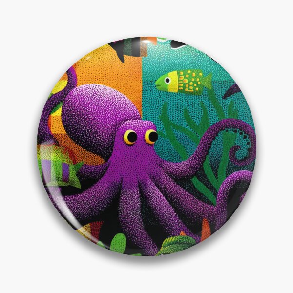 Item preview, Ghost The Octopus of Long Beach designed and sold by NdotoPop.