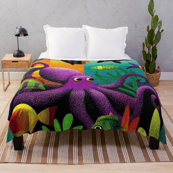 Item preview, Ghost The Octopus of Long Beach designed and sold by NdotoPop.