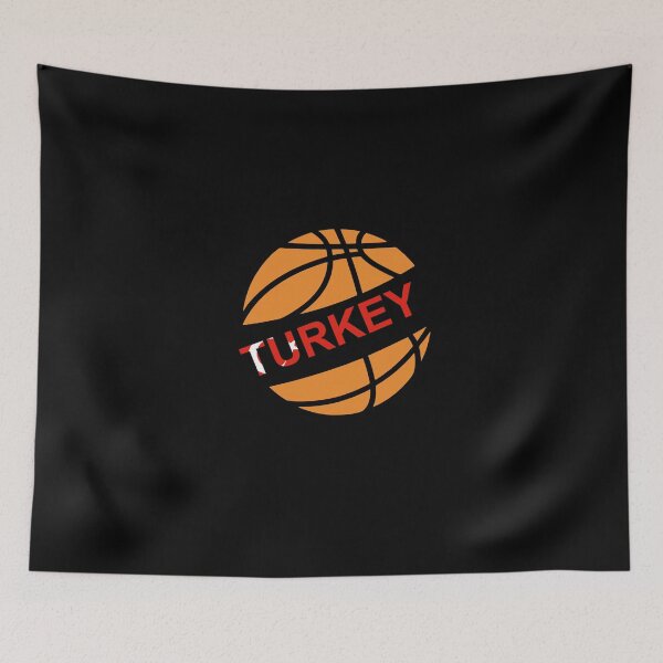 Aperçu de l'œuvre Logo de basket-ball de Turquie, équipe nationale créée et vendue par SportThreadz.