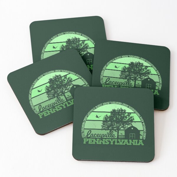 Item preview, Laceyville Pennsylvania Sunset Retro Vintage Local Pride Logo designed and sold by CRHPOD20.