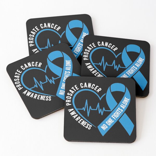 Item preview, Prostate Cancer Awareness Heart Ribbon Blue Support designed and sold by BLZART.