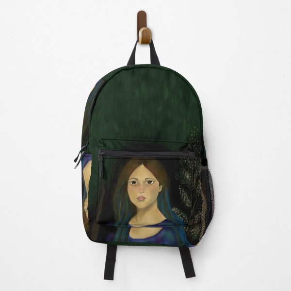 Item preview, Ethereal Forest Girl – Mystical Digital Portrait Art in Night designed and sold by springtempest.