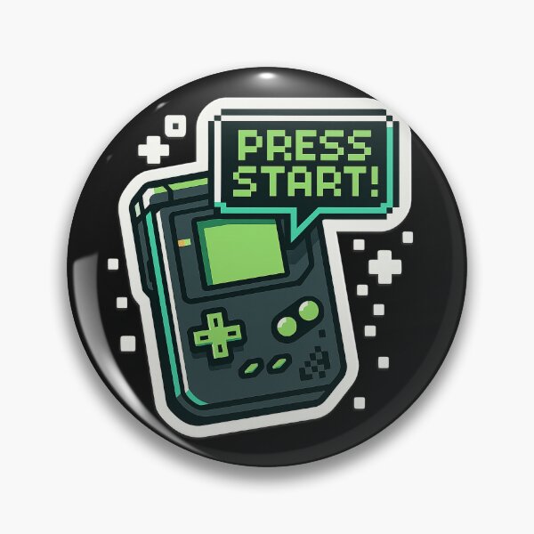 Item preview, Press Start Pixel Retro Console – Vintage Gamer Sticker designed and sold by KrintoryTees.