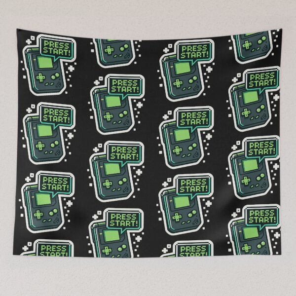 Item preview, Press Start Pixel Retro Console – Vintage Gamer Sticker designed and sold by KrintoryTees.