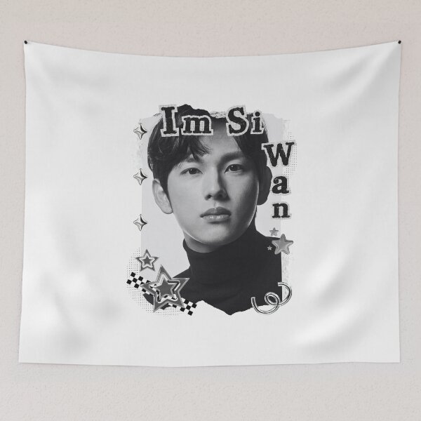 Item preview, Im Si-wan (임시완) Korean Actor Black and White Collage Digital Art Portrait designed and sold by AJUNICE STUDIO.