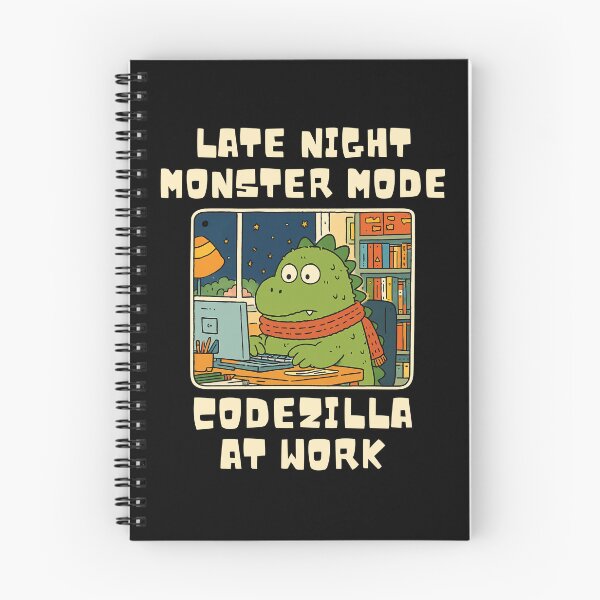Item preview, Late Night Monster Mode – Funny Codezilla Programmer designed and sold by NatureStyle555.