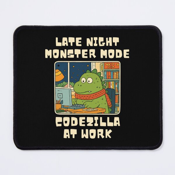 Item preview, Late Night Monster Mode – Funny Codezilla Programmer designed and sold by NatureStyle555.