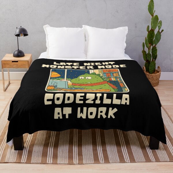 Item preview, Late Night Monster Mode – Funny Codezilla Programmer designed and sold by NatureStyle555.