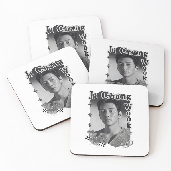 Item preview, Ji Chang-wook Korean Actor Black and White Collage Digital Art Portrait designed and sold by AJUNICE STUDIO.