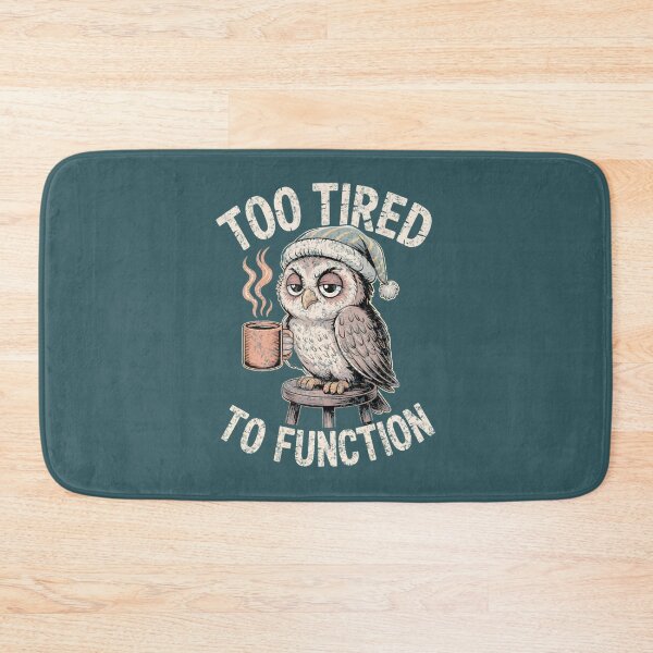 Item preview, Grumpy Sleepy Owl with Coffee Funny Quote Design  designed and sold by Tara Chang.
