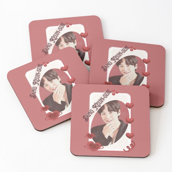 Item preview, Jang Keun-suk Korean Actor Card Red Aesthetic Collage Design designed and sold by AJUNICE STUDIO.
