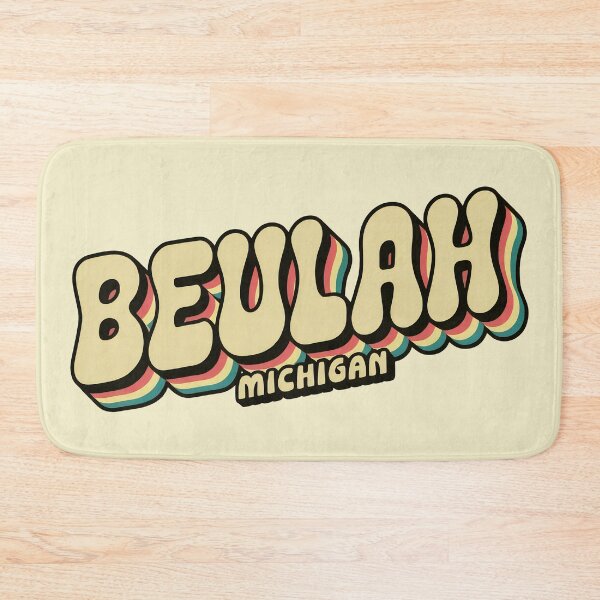 Item preview, Beulah Michigan 70s Retro Rainbow designed and sold by TheOldMittenIllustrated.