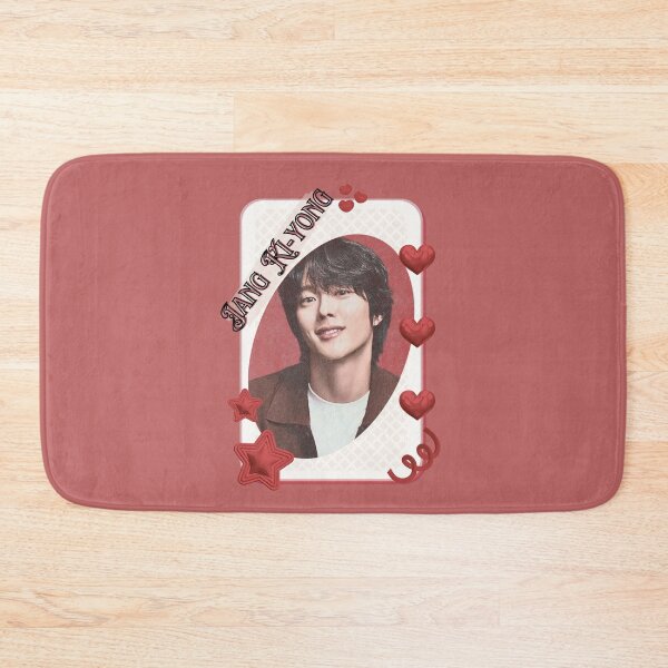 Item preview, Jang Ki-yong Korean Actor Card Red Aesthetic Collage Design designed and sold by AJUNICE STUDIO.