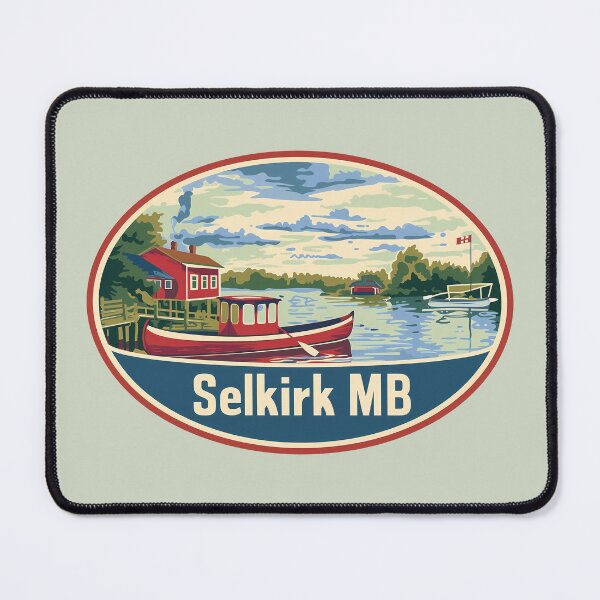 Item preview, Selkirk MB Lake Cabin Vintage Travel Badge, Manitoba Wilderness designed and sold by meganohm.