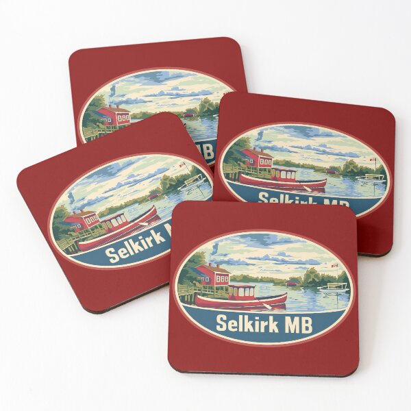 Item preview, Selkirk MB Lake Cabin Vintage Travel Badge, Manitoba Wilderness designed and sold by meganohm.