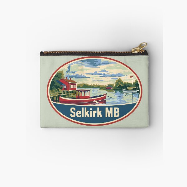 Item preview, Selkirk MB Lake Cabin Vintage Travel Badge, Manitoba Wilderness designed and sold by meganohm.