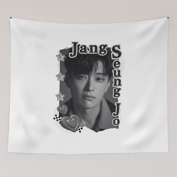 Item preview, Jang Seung-jo Korean Actor Black and White Collage Digital Art Portrait designed and sold by AJUNICE STUDIO.