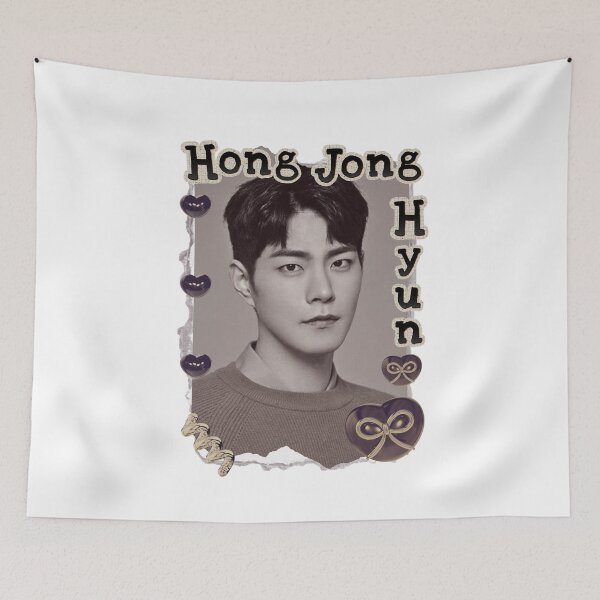 Item preview, Hong Jong-hyun Korean Actor Scrapbook Collage Cozy Y2K Vintage Design designed and sold by HELL0WBELLO.