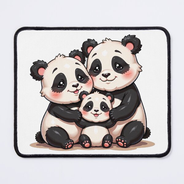 Item preview, Panda Family Hugging in Harmony designed and sold by Woo's Crazy Shop.