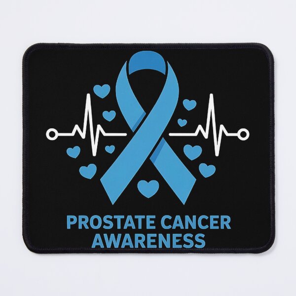 Item preview, Prostate Cancer Awareness Heart Ribbon Blue Support designed and sold by BLZART.