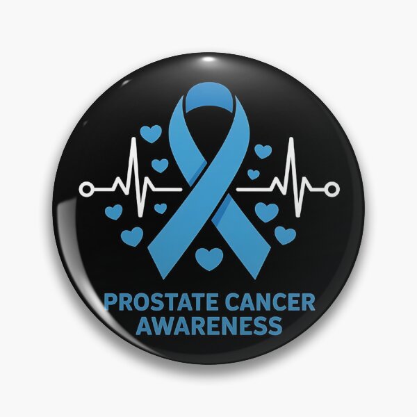 Item preview, Prostate Cancer Awareness Heart Ribbon Blue Support designed and sold by BLZART.