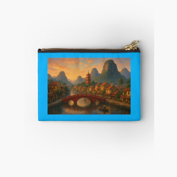 Item preview, Phu Quoc Vietnam 3D Cute Scenic Sketch with Vietnamese Flag, designed and sold by PaintMeWorld.