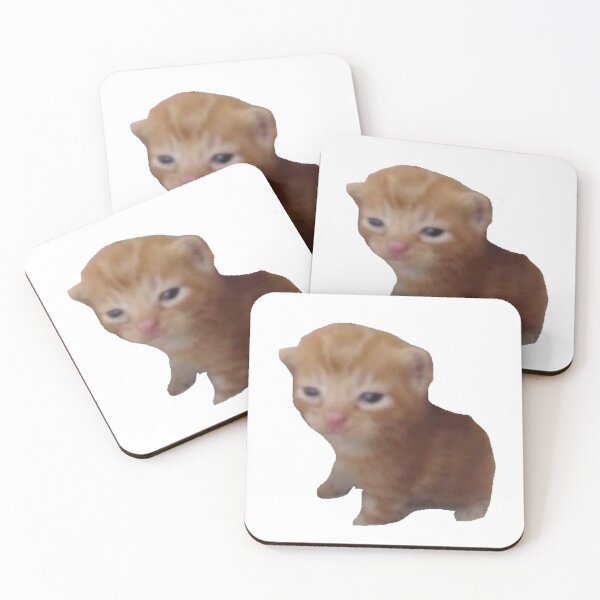Item preview, low quality kitty meme sticker designed and sold by inainart.
