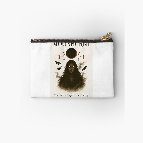Item preview, Moonburnt by FUIRY – Gothic Streetwear Tee with Lunar Eclipse & Ghostly Moth Design designed and sold by FUIRY .