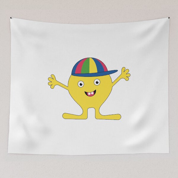 Item preview, Happy cheering smiley character with cap designed and sold by MarlowLoom.