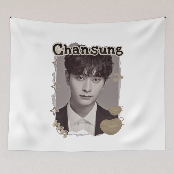 Item preview, Hwang Chansung 2PM Korean Actor Scrapbook Collage Cozy Y2K Vintage Design designed and sold by HELL0WBELLO.