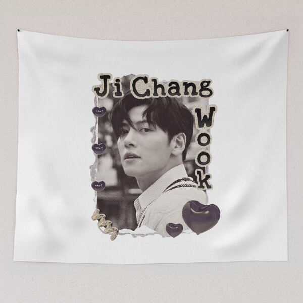 Item preview, Ji Chang-wook Korean Actor Scrapbook Collage Cozy Y2K Vintage Design designed and sold by HELL0WBELLO.