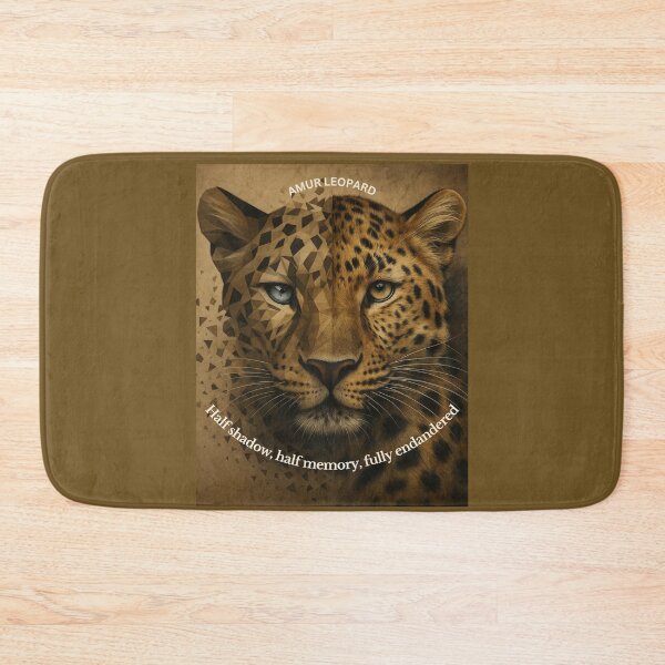 Item preview, Amur Leopard – Geometric Wildlife Art of an Endangered Icon designed and sold by GeoWild Designs.