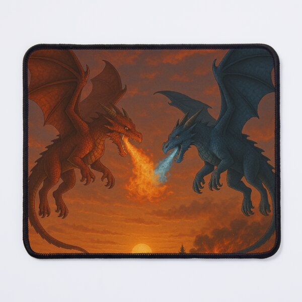 Item preview, Red Fire Dragon And Blue Ice Dragon designed and sold by WilGrowDesigns.