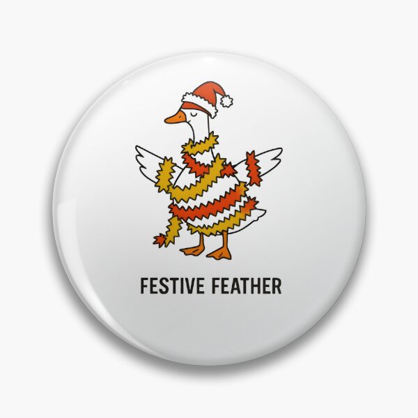 Item preview, HUMOROUS CARTOON DUCK ENTANGLED IN TINSEL designed and sold by KISHNAY-FASHION.