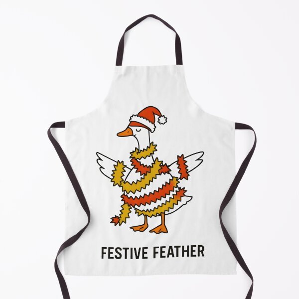 Item preview, HUMOROUS CARTOON DUCK ENTANGLED IN TINSEL designed and sold by KISHNAY-FASHION.