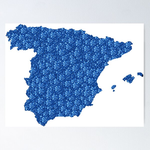 Artikelvorschau, Spanien Blauer Strass entworfen und verkauft von TheIconSmith.