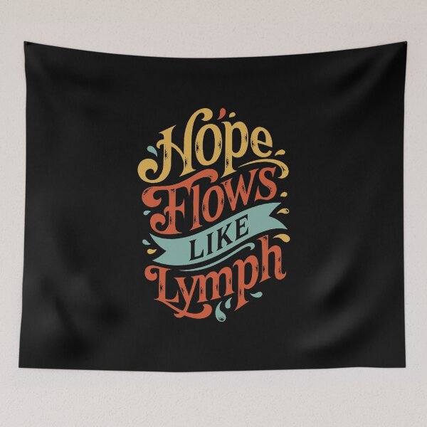 Item preview, Hope Flows Like Lymph - Vintage Typography Quote designed and sold by Balasan.