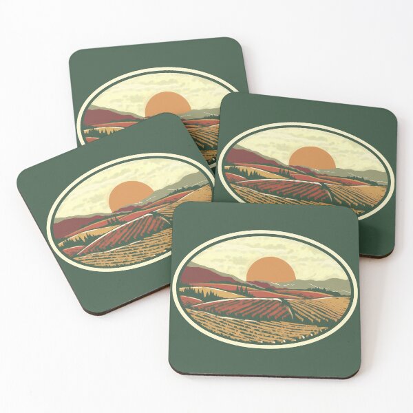 Item preview, Southern BC Vineyard Sunset Travel, British Columbia Wine Country Landscape designed and sold by meganohm.