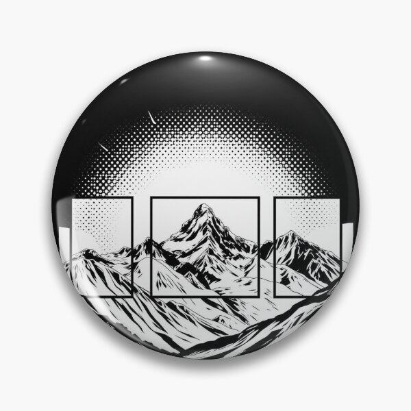Item preview, Lunar Framed Mountain – Cosmic Pop Art Poster - Pop Art Mountain Landscape Love designed and sold by Benito Del Ray.